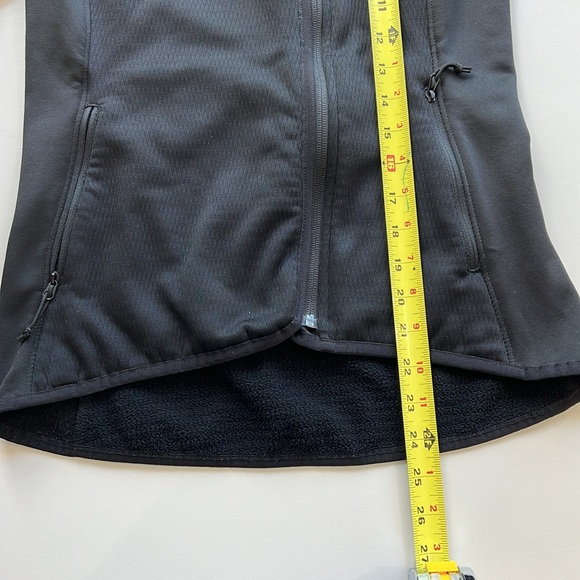 The North Face Jacket Arcata Zip Hoodie Asymmetrical Fitted Fleece Black S/P - Picture 7 of 8